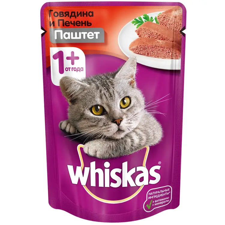 Влажный корм для кошек Whiskas, 85 г